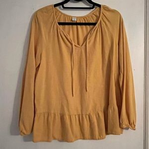 Mustard yellow shirt